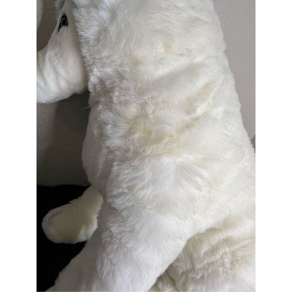 Douglas Canadian Mist white arctic wolf husky 24” realistic plush - Picture 13 of 14